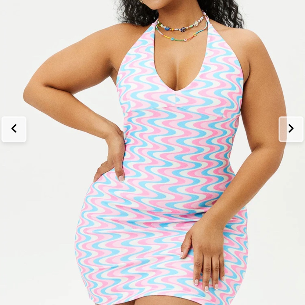 Frankies Bikinis Halter Dress